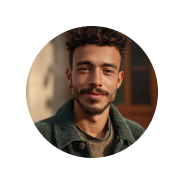 Portrait d'hommes souriants